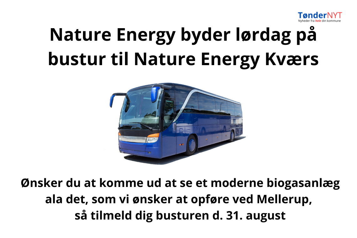 Nature Energy byder lørdag på bustur